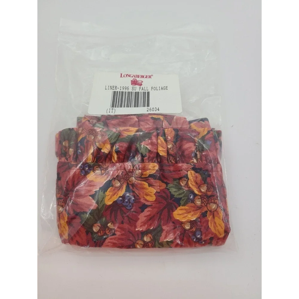 Longerberger Fall Foliage Basket Liner 1996